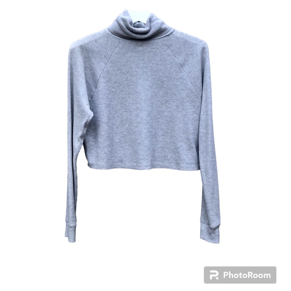 Pacsun Sweater Cozy Town Long Sleeve Top Gray Turtleneck Sz.Medium